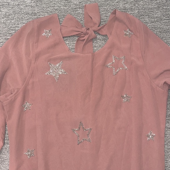 NWT Chaser Beaded Star Mini Dress - Picture 6 of 9